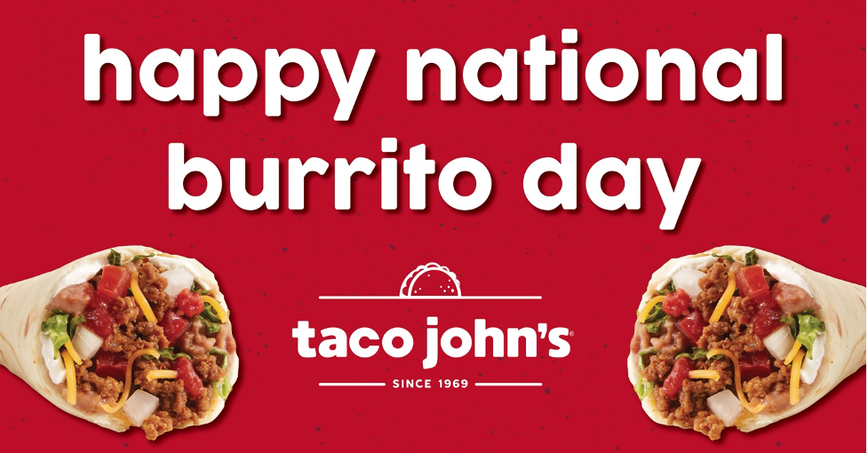 Taco John's National Burrito Day