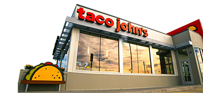 taco johns modern store front